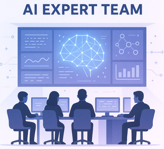 AI Marketer Pro expert team working collaboratively